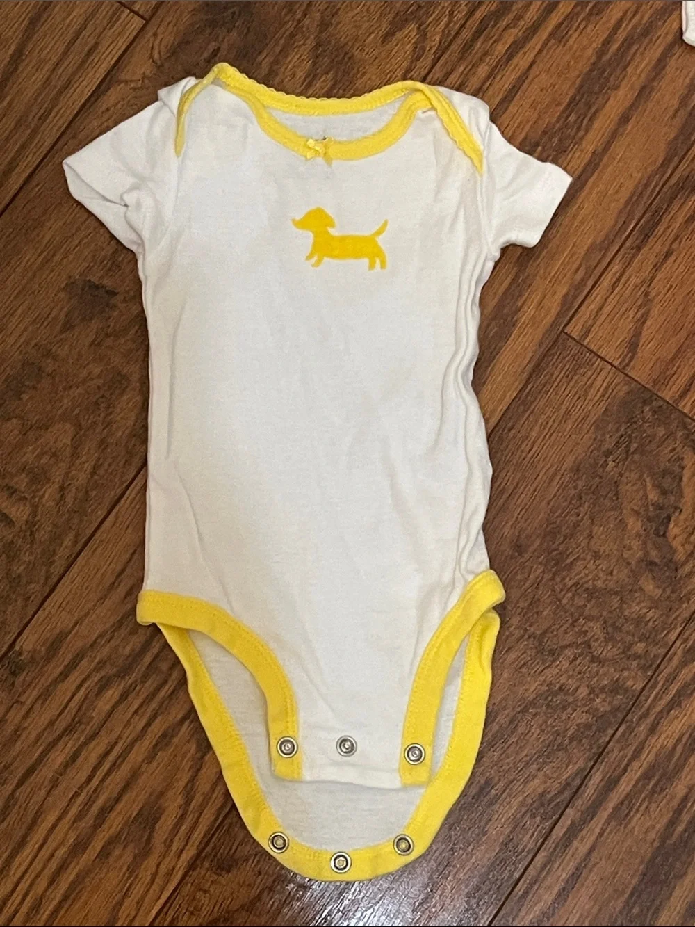 Carter's White & Yellow Baby One-Piece 3pc Set